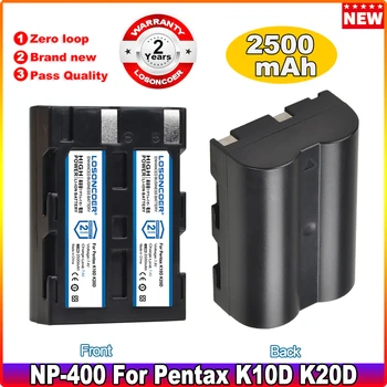 2500mAh NP-400 NP400 D-LI50 DLI50 Baterie pentru Pentax K10D K20D, Konica Minolta DiMAGE A1, A2, Dynax 5D, 7D, Maxxum 5D, 7D