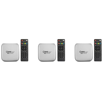 Noi 3X Q96 Mini Plus Tv Box 5G + Wifi Smart Tv Box Amlogic S905W 4 Core 64Bit 4Gb + 32Gb Wifi Player Media UE Plug