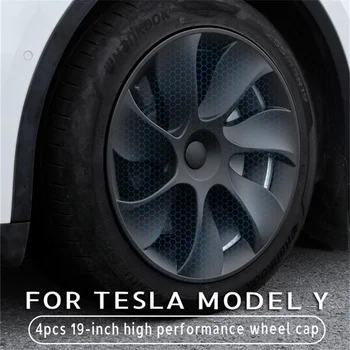 Pentru Tesla Model Y 4buc 19 inch Capac de Butuc de Performanță Înlocuire Capac de Roata de Automobil Roată Completă de Acoperire Accesorii 2018-2023 Mod