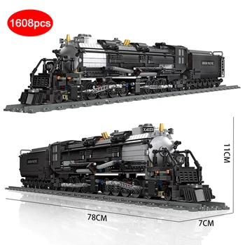 Tehnice Locomotiva cu Abur de La Union Pacific Big Boy Model Blocuri City Tren de cale Ferată Cărămizi Jucarii si Cadouri pentru Copii Băiat