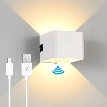 LED-uri de Inducție Perete Lampă Reîncărcabilă USB Wireless Lectură Perete Ligthts Pentru Studiu Dormitor Noptieră Coridor Decor Acasă Tranșee