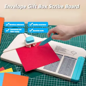 Cutie cadou Plic Scrib Bord Plic Pumn de Bord Album de Tăiere Plic Buzunar o Hârtie de Bord Provizii de DIY Embos G5I3